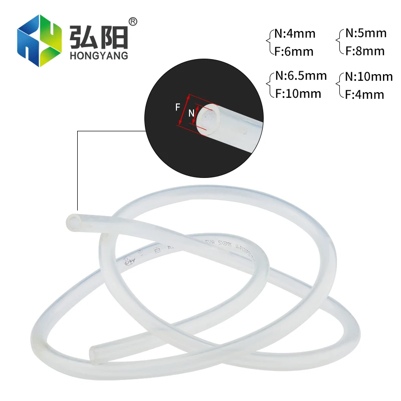 Quick Release Hose Transparent Silicone Hose Flexible Rubber Hose Air And Water Pipe Inner Diameter 4mm 6.5mm 5mm 10mm