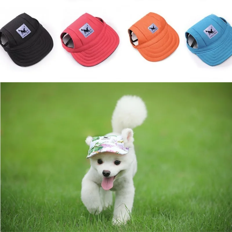 

1PC Colorful Summer Pet Dog Hat For Puppy Large Dogs Baseball Sun Protection Windproof Travel Sports Sun Hats Pet Product