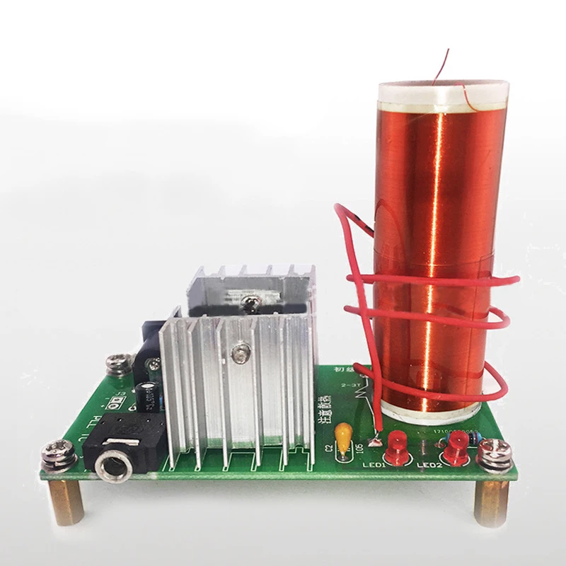 Mini Music Tesla Coil Isolation Arc Transmission Kit Magic Props Isolation Lighting DIY Kit