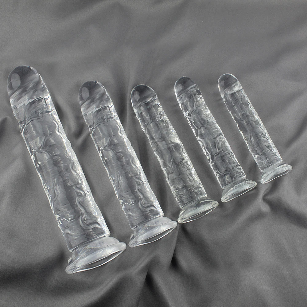 Jelly Dildo 6 sizes Penis Adjustable Strapon Dildo Realistic Sex Toys For Lesbian Women Couples Suction Cup Dildo Pants