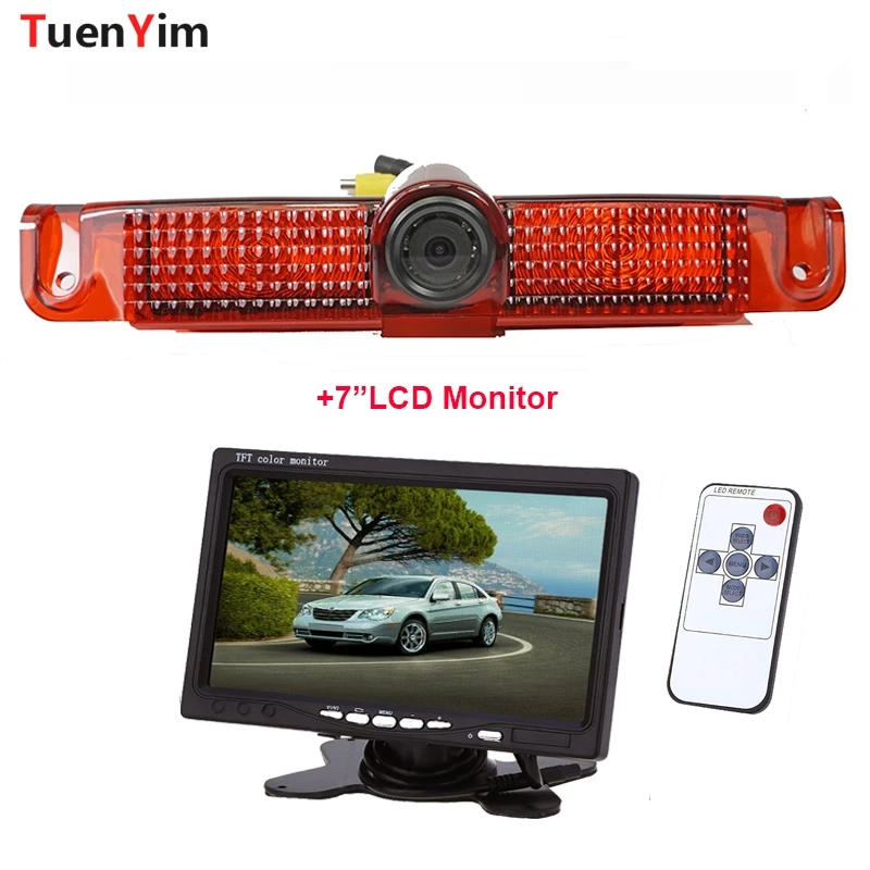 

Car Brake Light Rear View Camera For CHEVROLET EXPRESS VAN GMC SAVANA VAN 2014 2015 With 7Inch LCD Monitor 2In1 Parking Kit