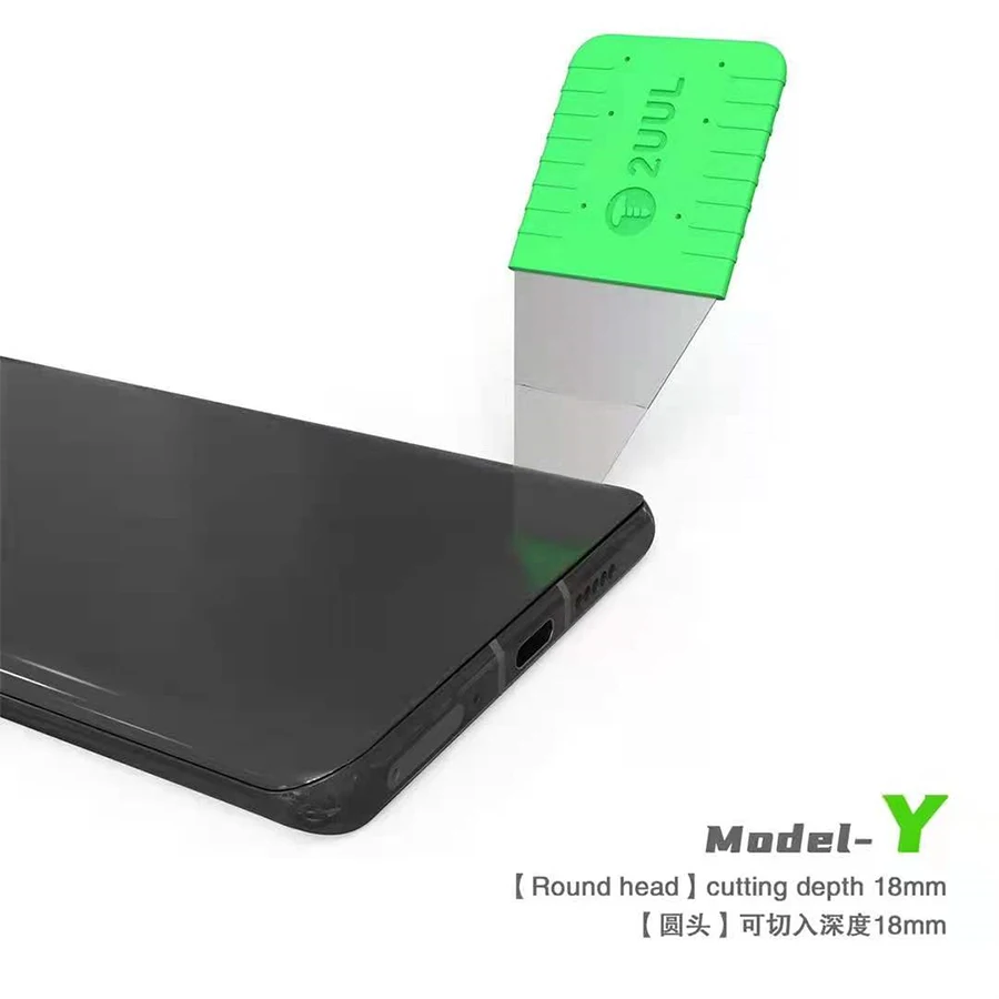 2UUL شاشة LCD فتاحة أدوات الفولاذ المقاوم للصدأ بطاقة إزالة شفرة حدق قطعة لإصلاح الهاتف المحمول