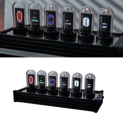 EleksTub RGB Digital Clock Imitate Nixie Tubes Clock 6-Digit LCD Proposal Mode Custom Dial Interface Best Boyfriend Gift