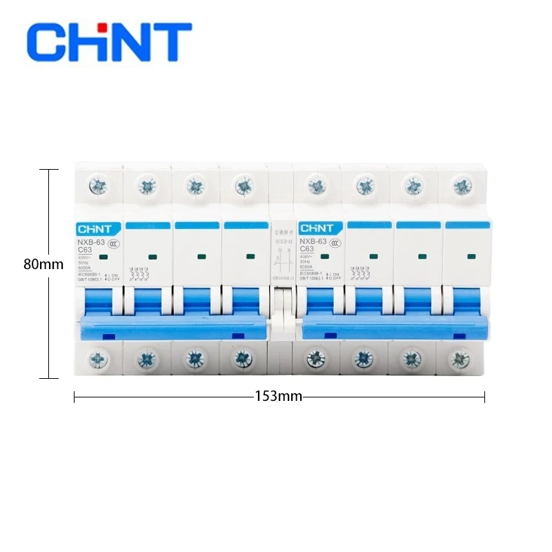 CHINT NXB-63 Dual Power Supply Interlock Switch New DZ47 Interlock Conversion 2PC Type 63A City Power Switch