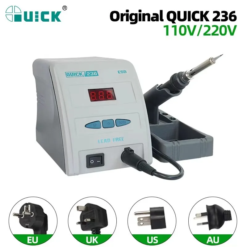 

Soldering Iron Station QUICK 236 203H 936 936A TS1100 TS1200A For Phone Motherboard PCB IC Welding Repair Tools