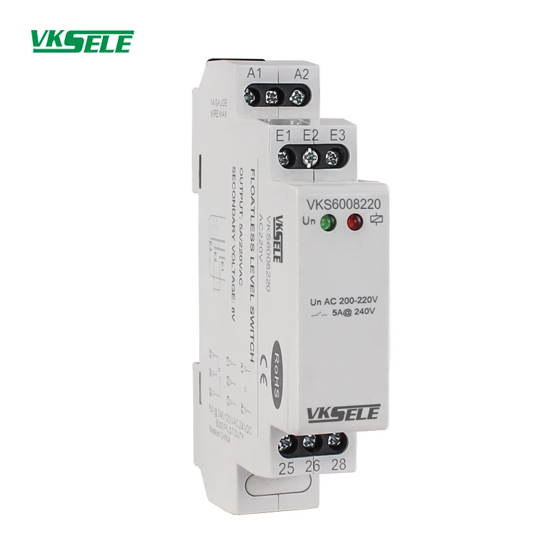 VKS6012 Medium Empfindlichkeit Fest typ 5a 24V 220V Float weniger Ebene Schalter relais