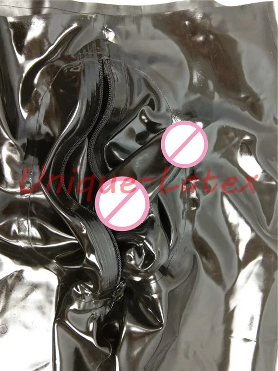 MÄNNER LATEX HOSE MIT PENIS KONDOM CODPIECE VERSTECKTE PENIS KONDOM ANGEPASST