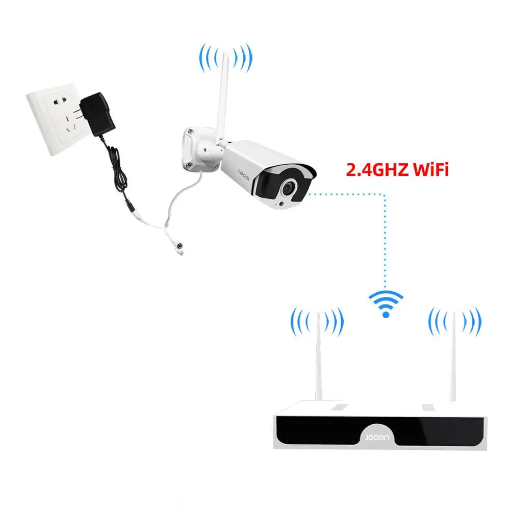 Top 3.0MP Wifi IP Camera Outdoor infrarossi visione notturna sicurezza videosorveglianza registrazione Audio telecamera Wireless per Jooan NVR