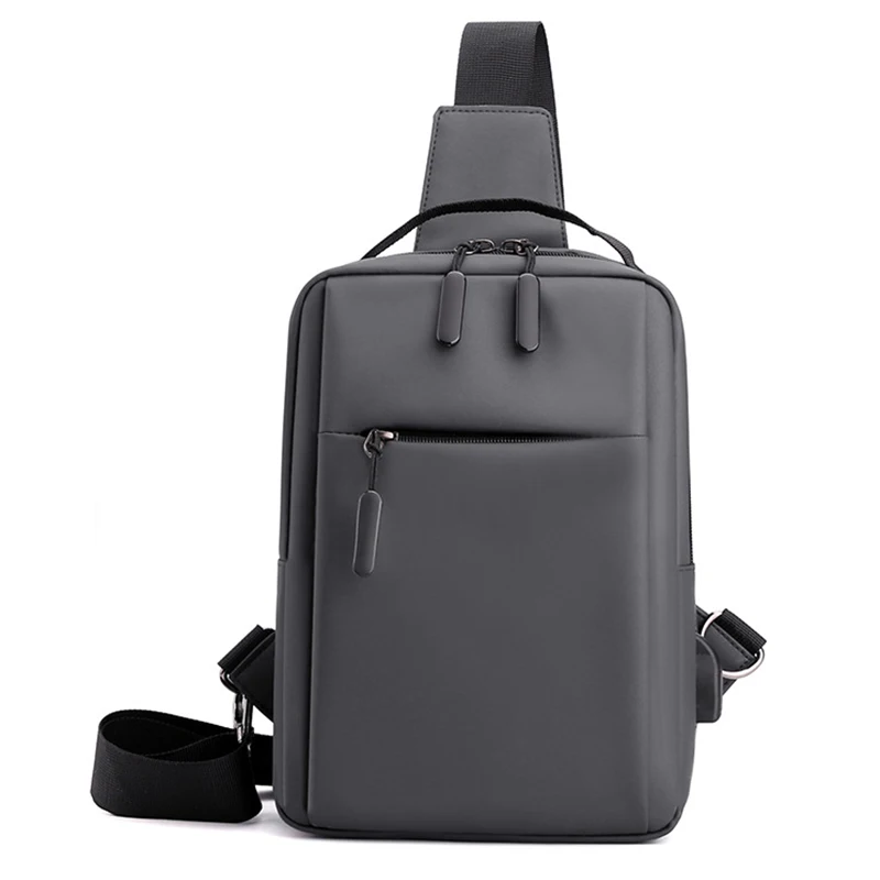 

Casual Bolsos De Hombro Nylon Backpack Crossbody Sling Shoulder Chest Bag with USB Charging Port for Men Plecak Women Back Pack