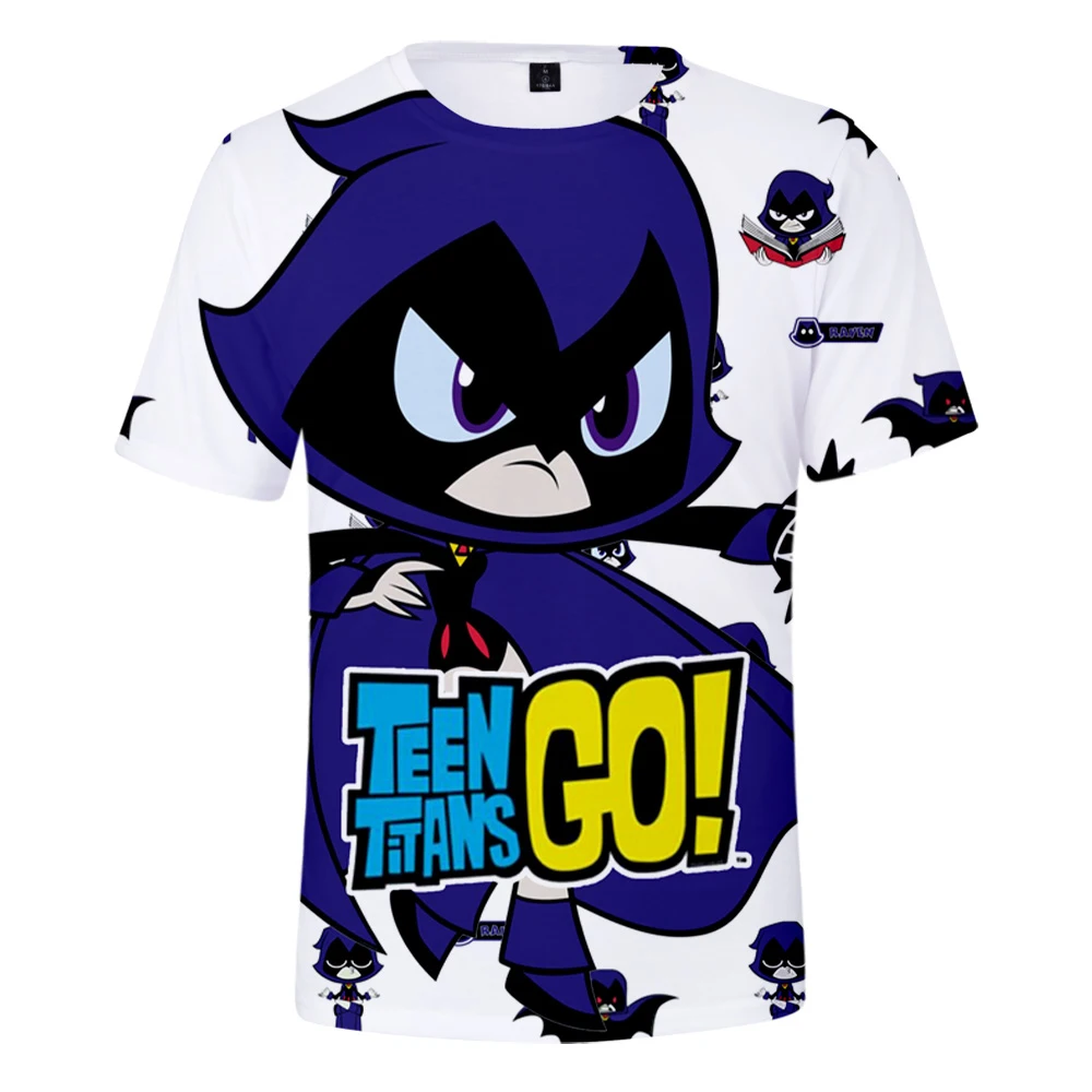 Teen Titans Go 3D Print Spring Summer Preppy Men/Women Street Clothes T-shirt Streetwear Kawaii Streetwear style Tshirt