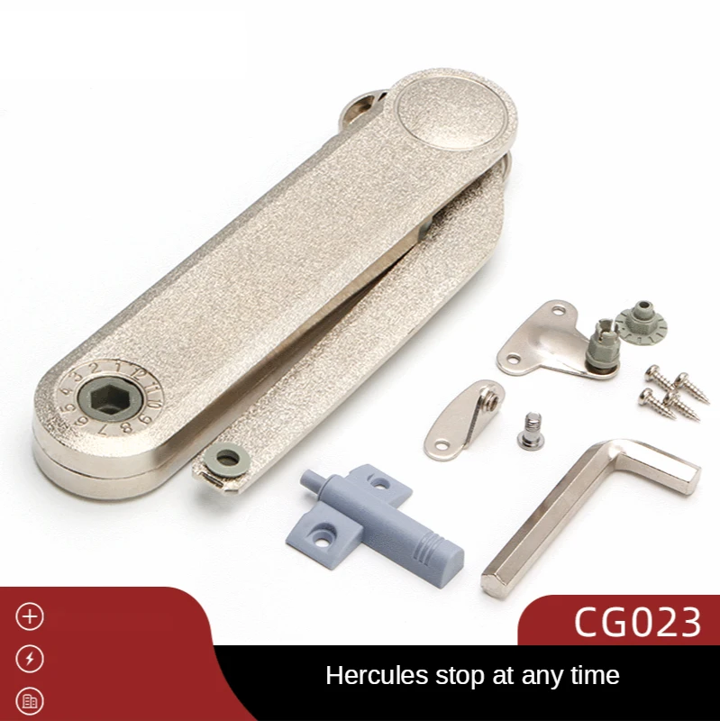Great Strength Hydraulic Kitchen Cabinet Hinge Cabinet Door lift Random Stop Support Rod Air Spring Furniture Hardware