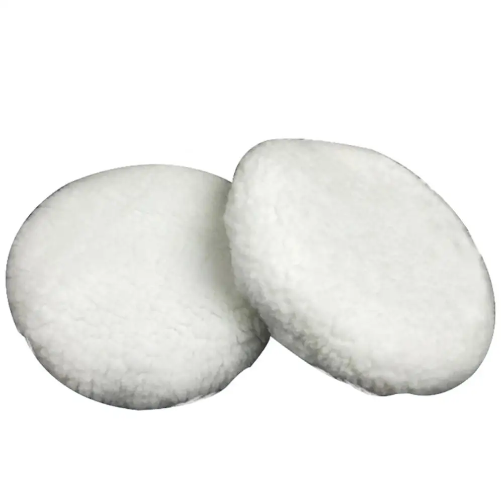 2 Pcs Cashmere Polishing Bonnet Buffer Microfiber Car Paint Wax Polisher Cover Car Wash