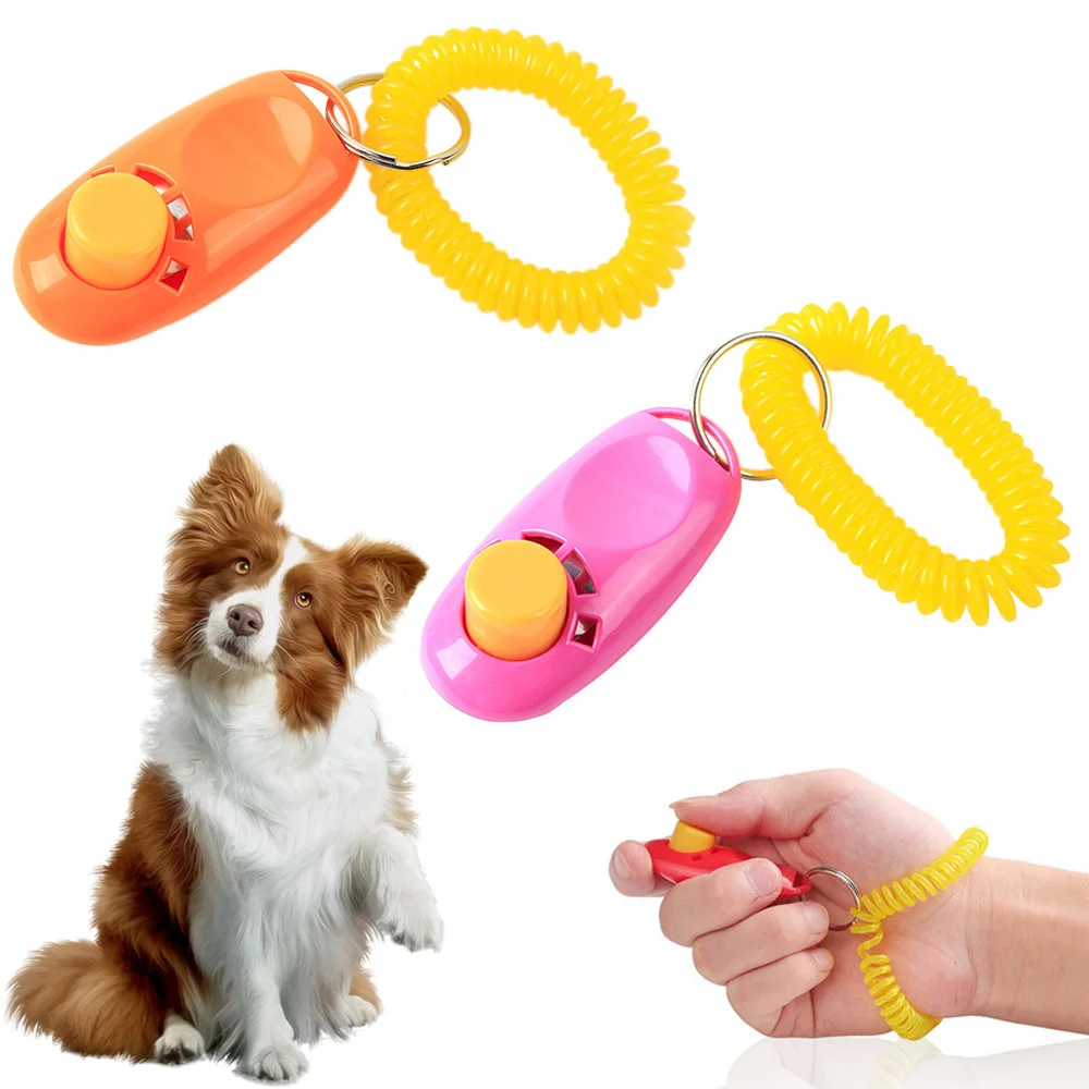 

Pet Dog Cat Training Click Stop Barking Deterrent Plastic Products Animal Outdoor Sports Control Supplies PetCloud 1 Piece