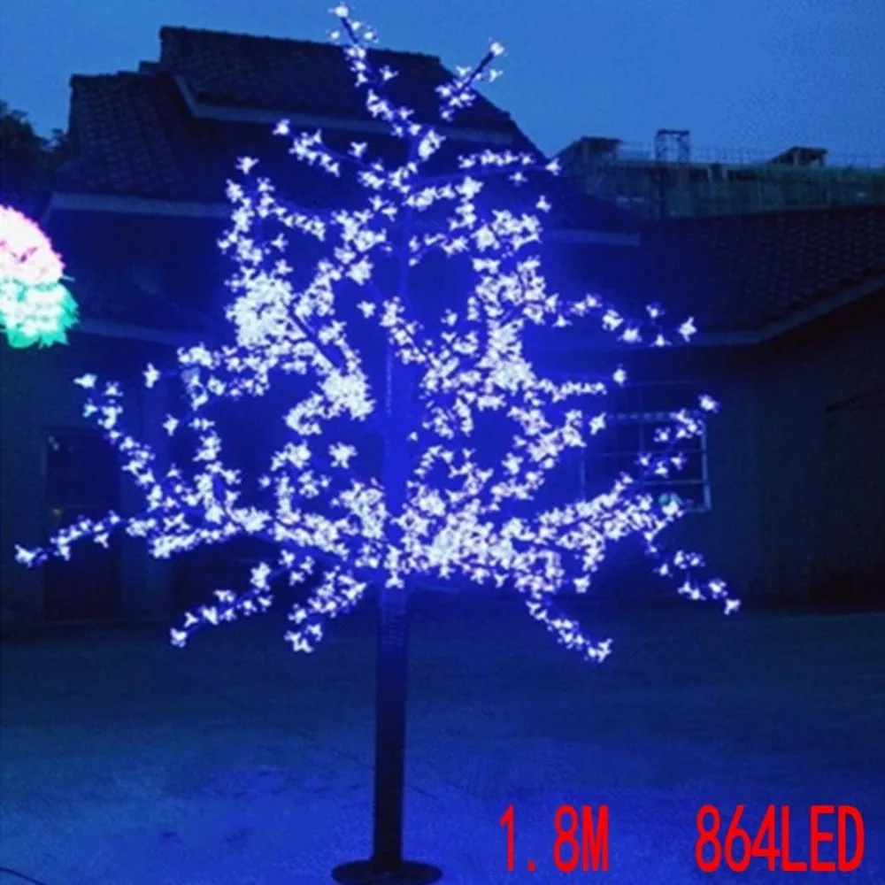 

LED waterproof outdoor landscape garden tree lamp simulation 1.8 meters 864 lights cherry blossom decor