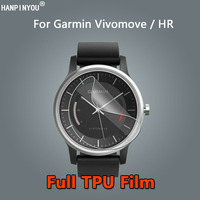 10 Pcs For Garmin Vivomove Vivo Move HR Smart Watch Clear Full Cover Soft TPU Hydrogel Film Screen Protector -Not Tempered Glass