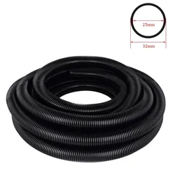 Interno 25mm esterno 32mm aspirapolvere per uso domestico soffietto/cannucce/tubo filettato/tubo morbido, tubo per vuoto resistente accessori per tubi grigi