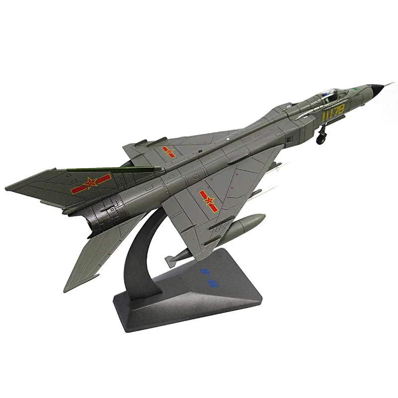 1/72 Scale Alloy Fighter China Air Force J-8 Aircraft J8 Model Toys Children Kids Gift for Collection