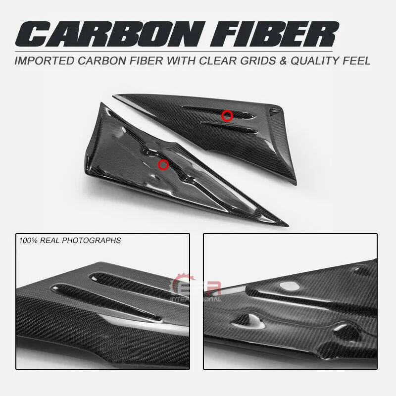 For 11-18 Toyota Prius ZVW50 Carbon Fiber SKBL C Pillar Addon Trim Bodykits