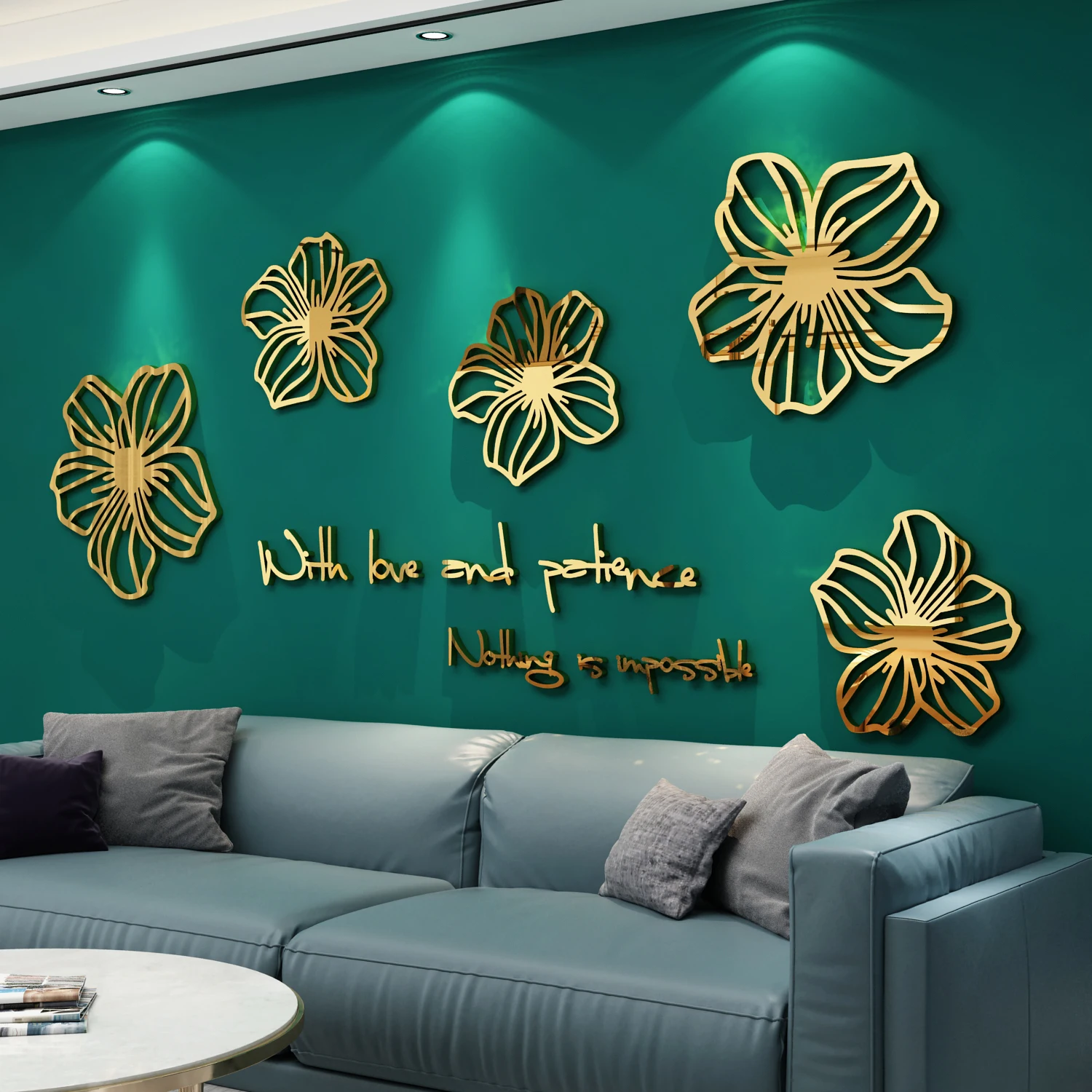 

TT TV Background Wall Decorative Self-Adhesive 3D Stereo Sticker Painting Bedroom Room Layout Bedside and Sofa Background