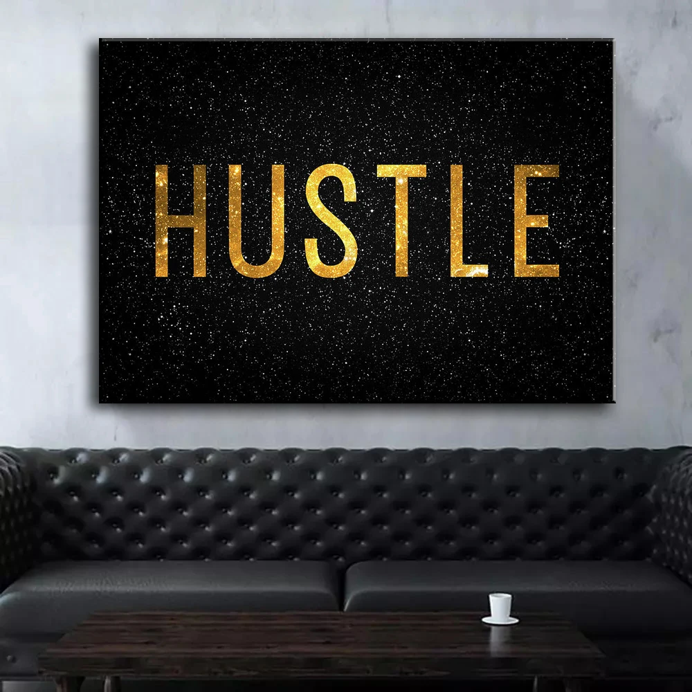 Grind Hustle Success Canvas Painting Modern Art Entrepreneur Motivation Posters and Prints Wall Art Pictures for Home Decoration