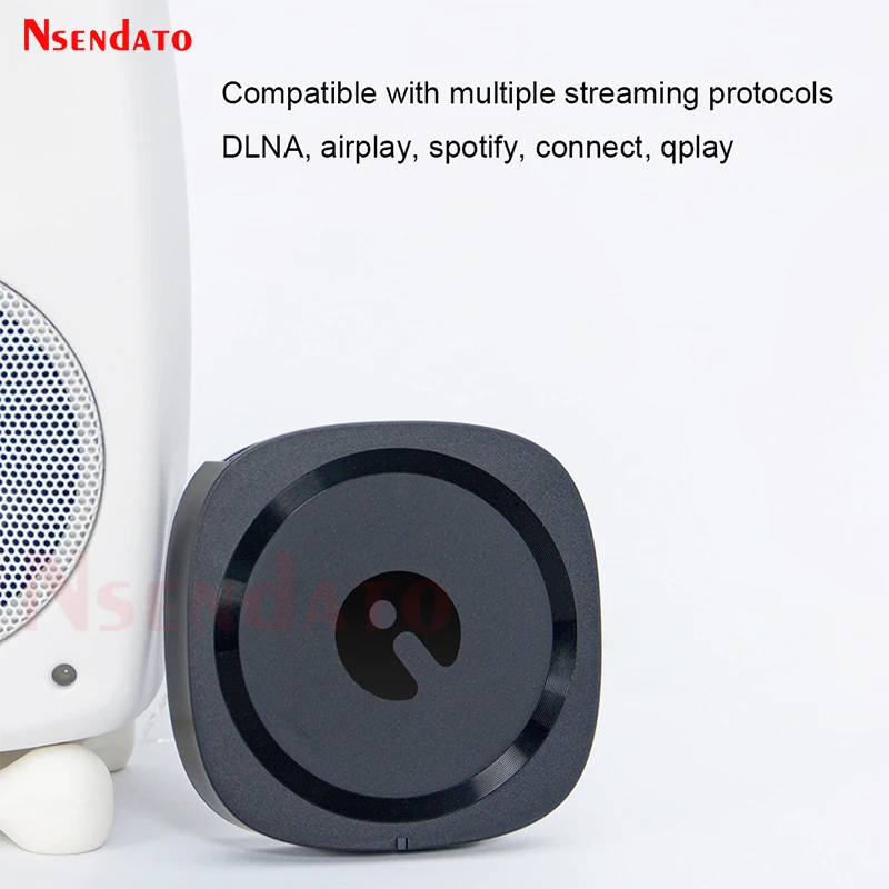Audiocast-adaptador inalámbrico Pro M50 para DLNA Airplay, receptor de transmisión de Audio y música multihabitación para Spotify Tidal, Wifi, Bluetooth 5,0