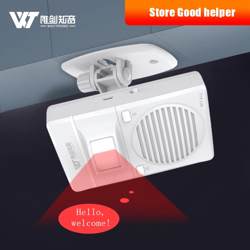 Portable Store Voice Prompt Supermarket Store Entrance And Exit Voice Broadcast Doorbell Access Security Sensor