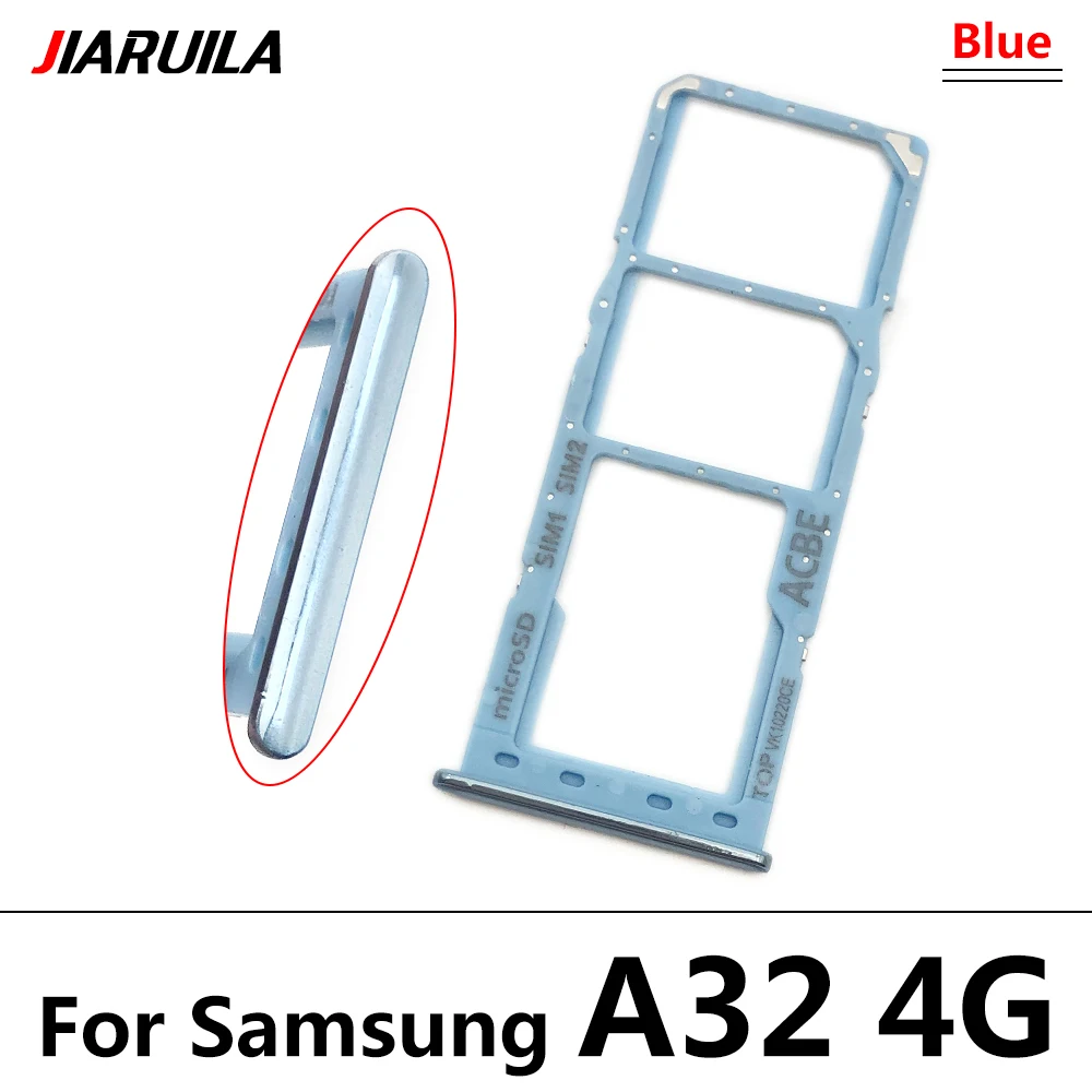 Sim SD Card Tray For Samsung A32 4G A52 A72 Phone SIM Chip Holder Slot Adapter Drawer Part With Repair Part