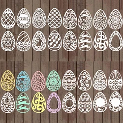 8pcs/set easter eggs cutting die cut die mold 2021 new diecuts for diy scrapbooking paper cards making crafts