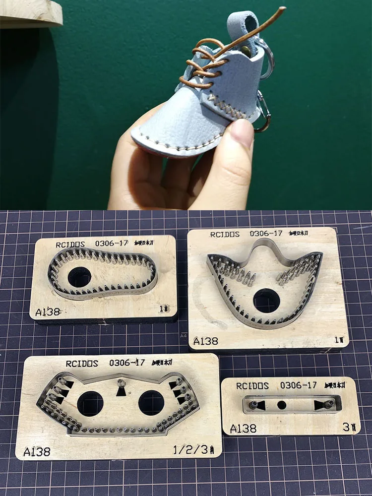 Hand-made small shoes Cutting dies,Mini leather shoes knife mould RCIDOS Japan Steel Blade,Sole size 79*38mm,4pcs plate die