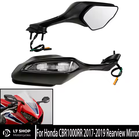 Motorcycle Accessories High Quality Rearview Mirror Turn Signal LED Rearview Mirror For HONDA CBR1000RR 2017 2018 2019