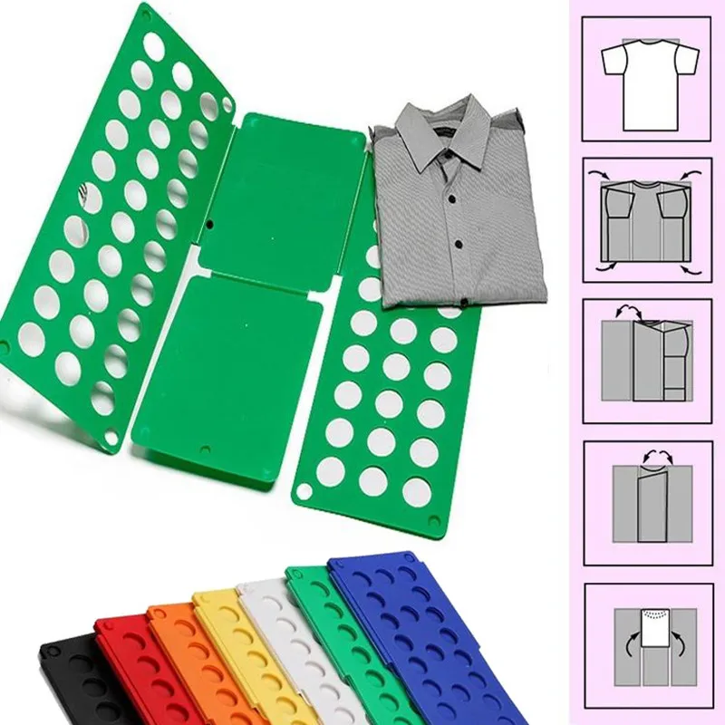 Dorosłe magiczne ubrania Folder t-shirty bluzy organizator Fold Save Time Quality szybkie ubrania składana tablica uchwyt na ubrania 3 rozmiary