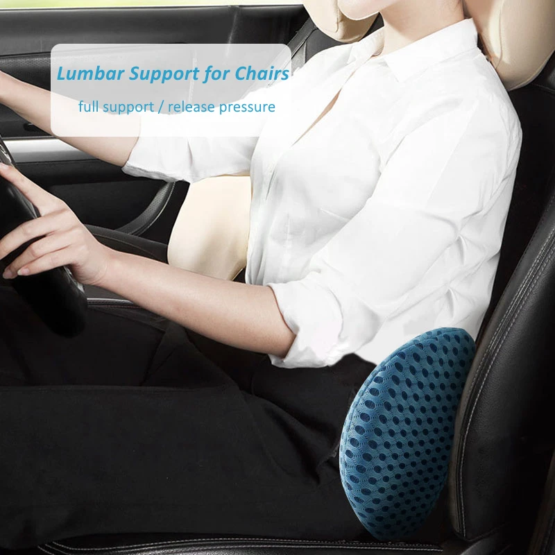 4D Mesh Bed Sleeping Lumbar Support Pillow for Side Sleepers Pregnancy Relieve Hip Tailbone Pain Sciatica Chair Car Back Cushion
