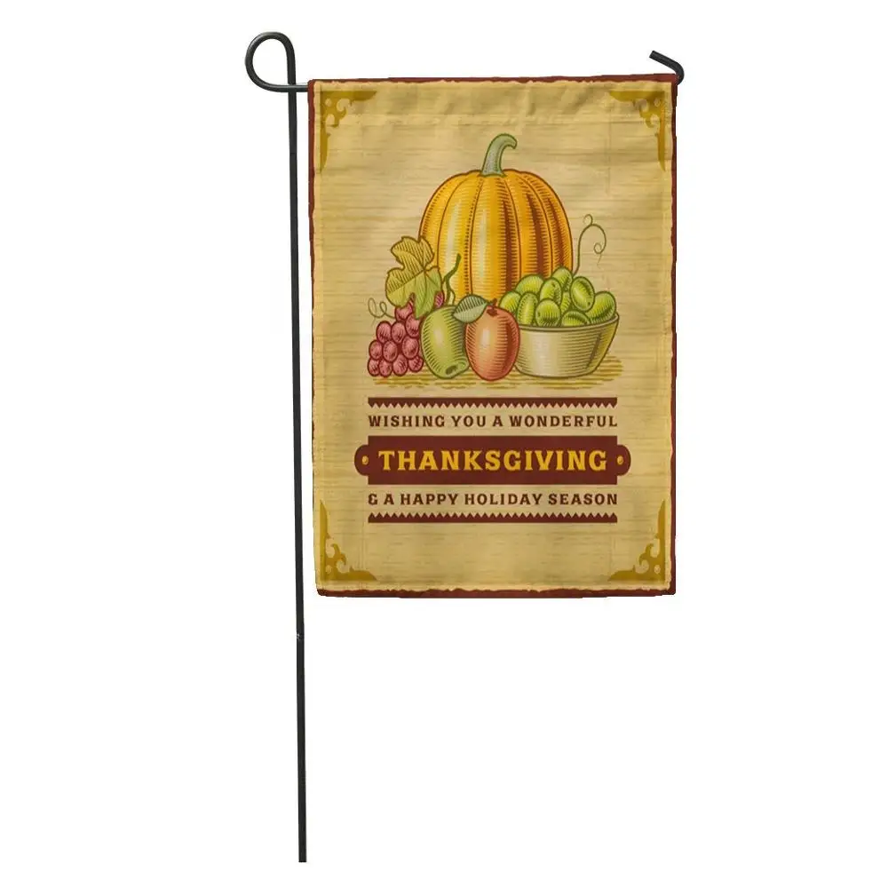 

Merry christmas garden flags Xmas Tree Burlap Yard Winter Flag Double Sided Printed With Truck Thanksgiving flags