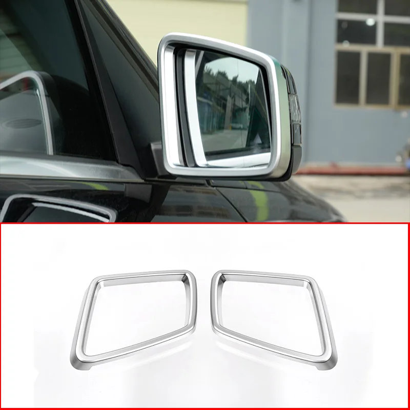 Chrome Side Door Rearview Mirror Frame Cover Trim For Mercedes Benz ML GL GLE GLS Class W166 X166 2013-2016 Car Styling