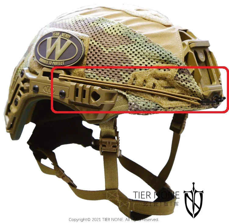 Casco Wendy 3.0 con riel guía NVG tercera generación visión nocturna