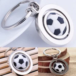 Mini chaveiro de futebol criativo chaveiro pingente com bonito girando chaveiro de futebol para amantes de futebol fãs dos homens das mulheres meninos meninas