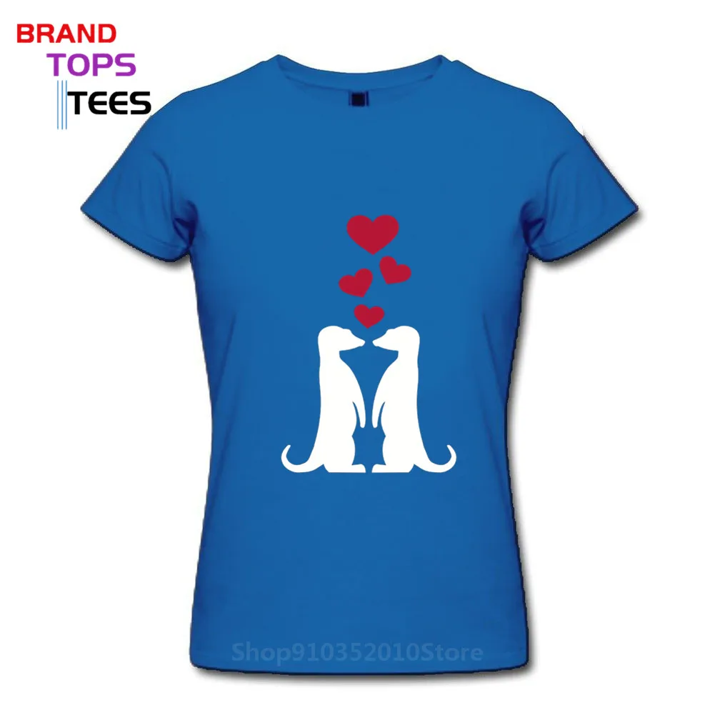 Kawaii Meerkat Animal Zoo Love Heart T shirt womens mens Cute suricate Meerkats T-shirt Camiseta Unisex Clothing