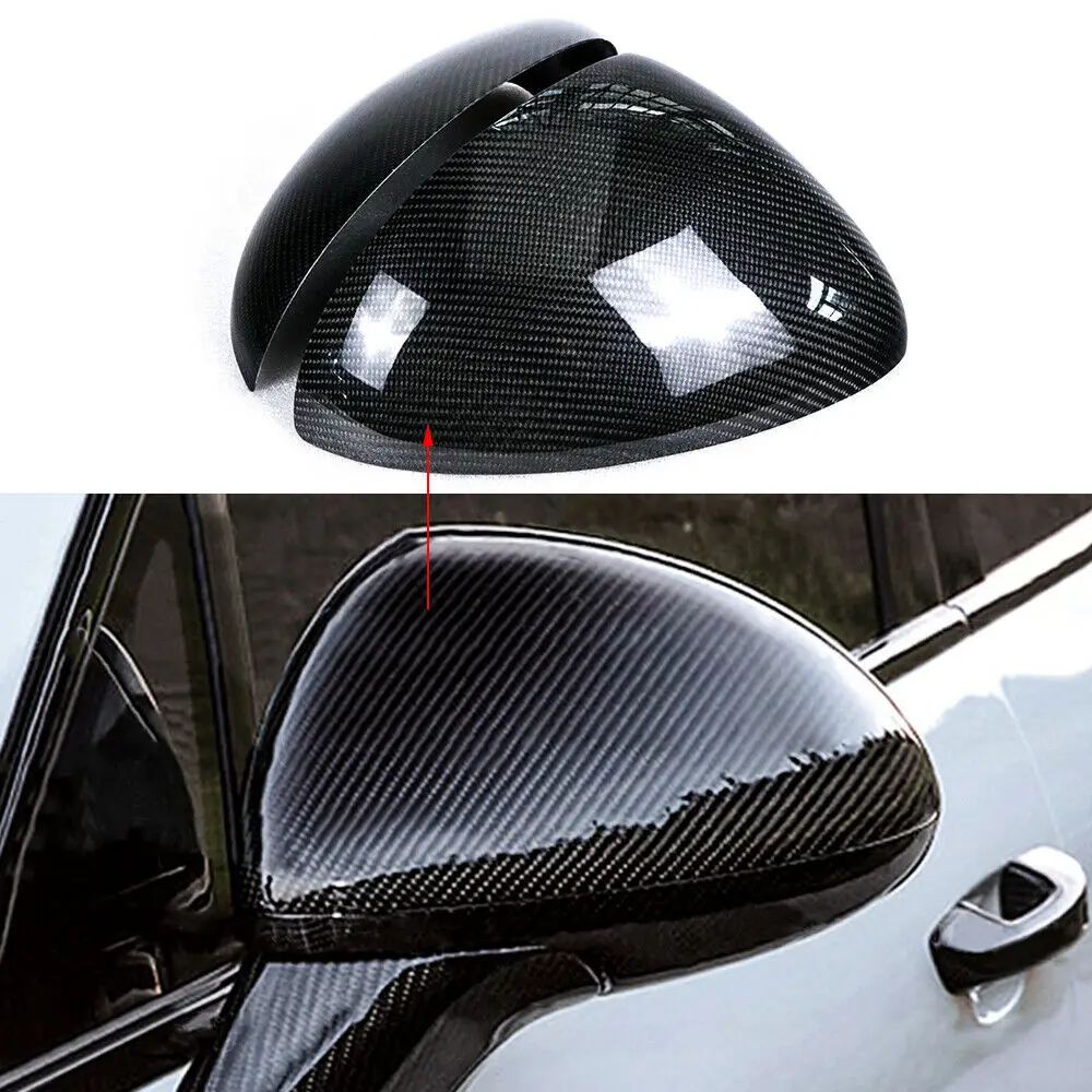 

Carbon Fiber Real View Mirror Cover Caps Replacement & Add on style Fit For Porsche Cayenne 958 2011 2012 2013 2014