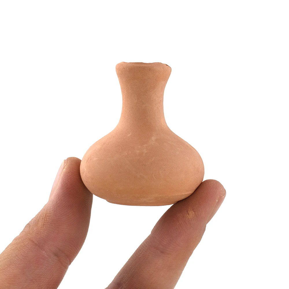 1/12 Dollhouse Miniature Accessories Ceramic Flowerpot Simulation Furniture Vase Toys for Doll House Decoration