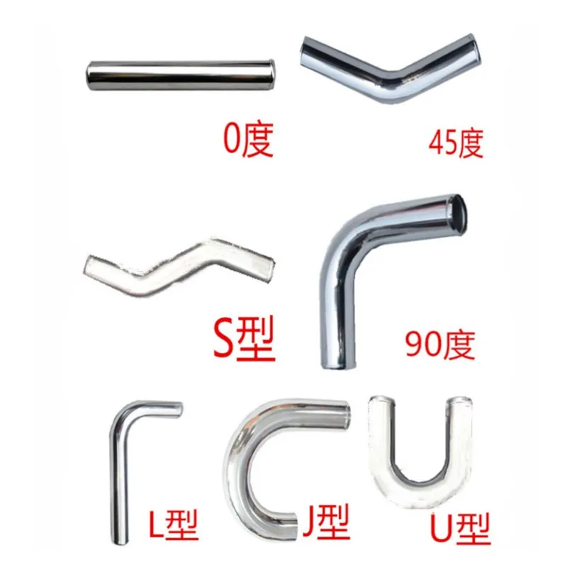 SPSLD Air Intake Aluminum Tube 51/57/63/70/76mm for Connecting Cold Air Intake Hose DIY Tube for Engine Air Flow Tuning