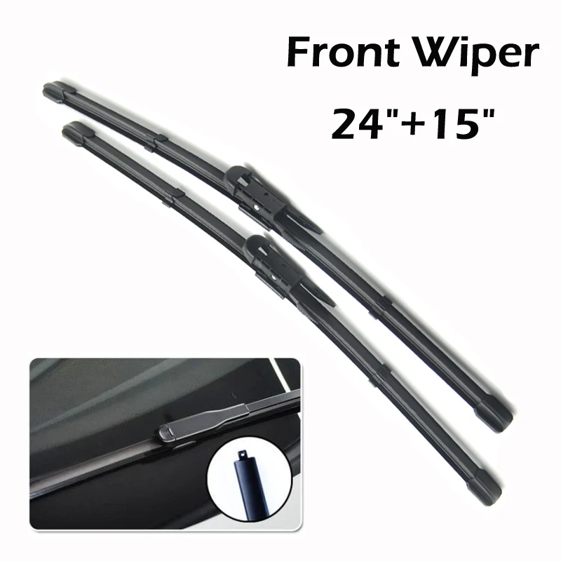 Wiper Front & Rear Wiper Blades Set For Nissan Qashqai J10 2006 2007 2008 2009 2010 2011 2012 2013 Windshield Wiper 24\