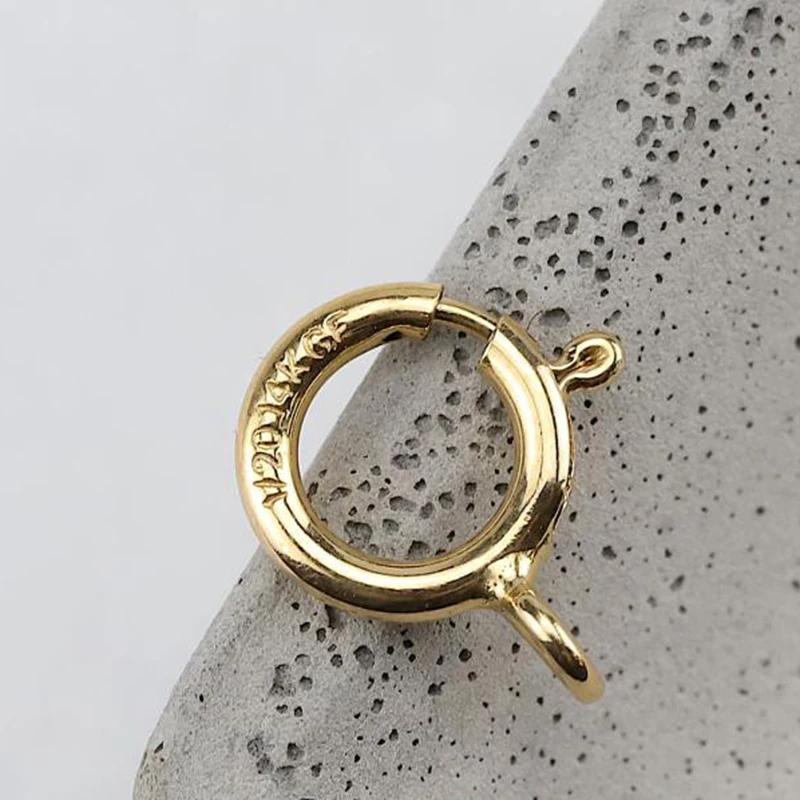 14K Goldfilled Federringverschlüsse Haken Großhandel Zubehör für Armbänder Halsketten Herstellung Handgemachte Schmuckherstellung – Detail 10