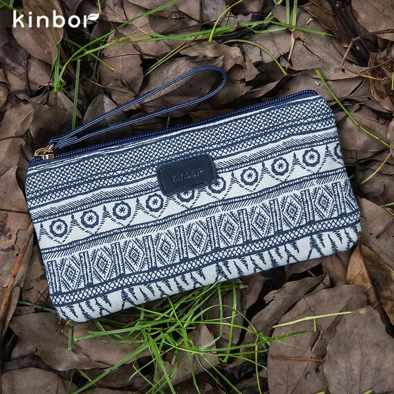 KINBOR Bohemian Style Creative Pencil Bag High-capacity Student Pencil Case 1PCS