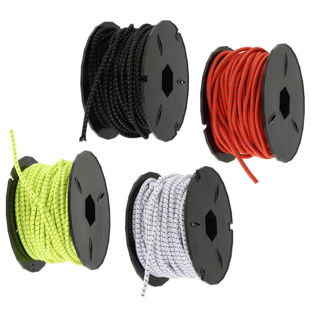 

Elastic Shock Rope Bungee Cord for Bungee Straps Hammocks Gear Bundles Cargo Nets Crafting Projects Outdoor for Survival Marine