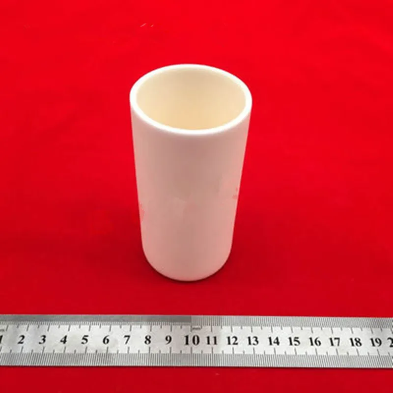 125ml 150ml Alumina Cylindrical Corundum Crucible Al2O3 Ceramic  Sintered Crucible