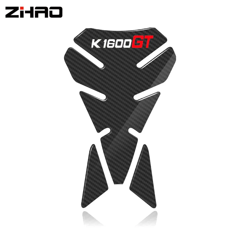 3D Carbon Fiber Motorcycle Fuel Tank Pad Cover Protector Decal Stickers For BMW K1600GT K 1600GT