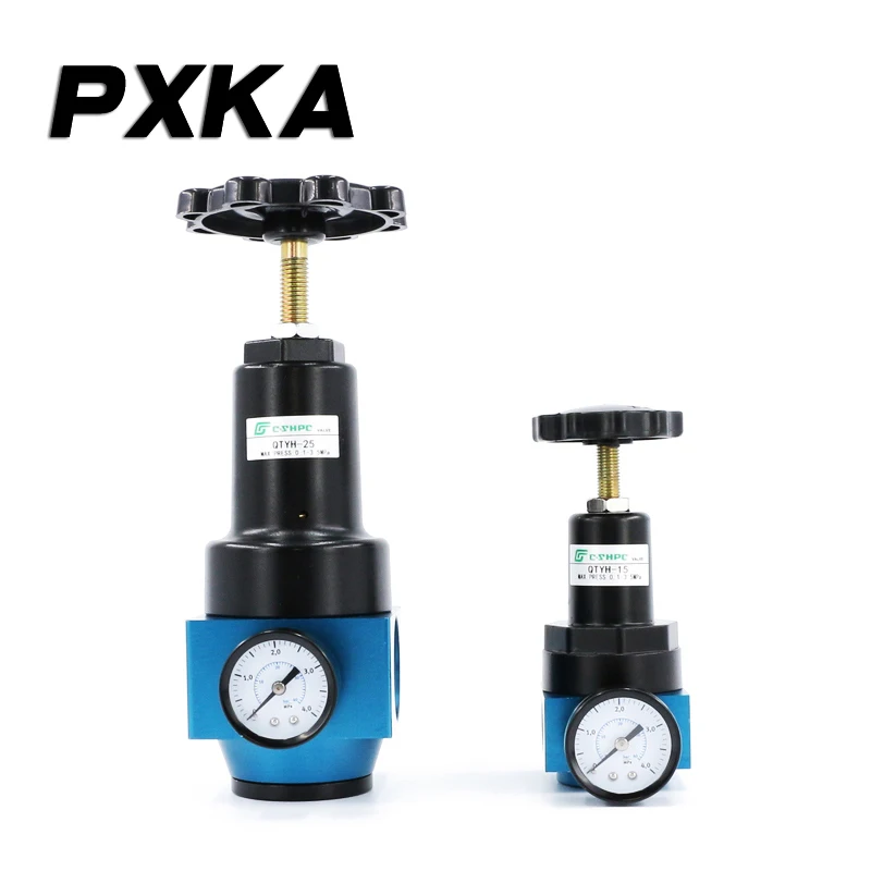 QTYH15 Pneumatic Air 10 High Pressure Regulator 08 Pressure Gas Relief Valve Air Compressor 25 Pressure Regulator