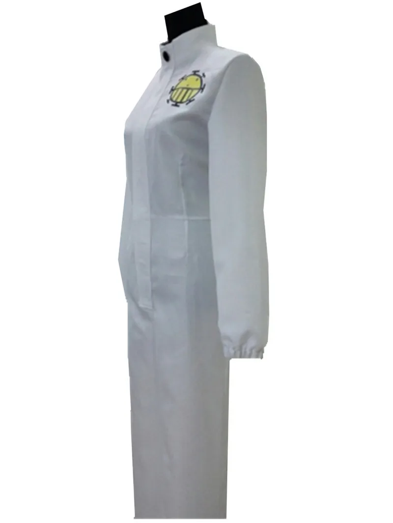 One Piece Strong World TrafalgarLaw White Uniform Anime Cosplay Costume