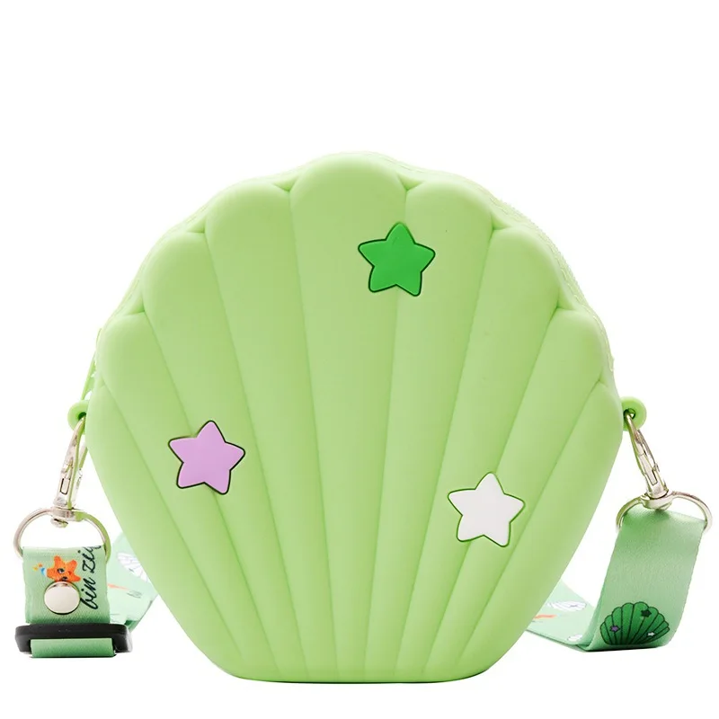Cartoon Children Silicone Bags Girls Lovely Shell Messenger Bag New Fashion Lovely Kids Shoulder Wallet