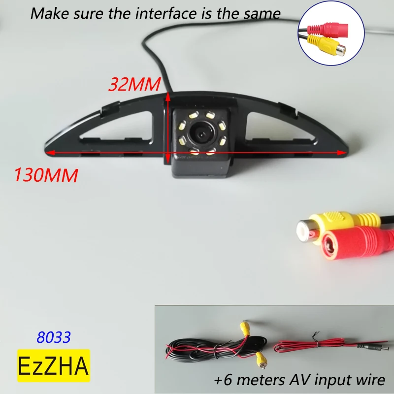 

Car CCD HD 4 LED Night Vision Vehicle Backup Rear View Camera Parking Assistance Waterproof For Honda City Ballade 2011-2014